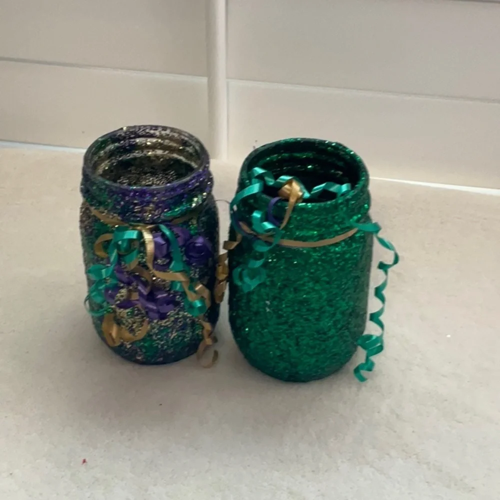 Hand Painted Jars